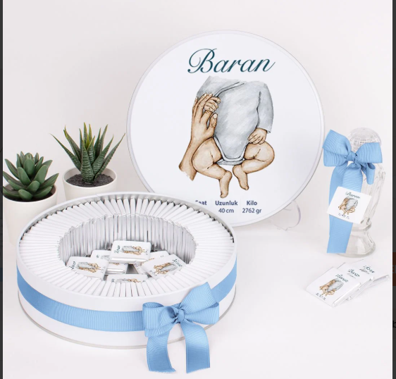 Ayıcıklı Erkek Bebek Çikolatası